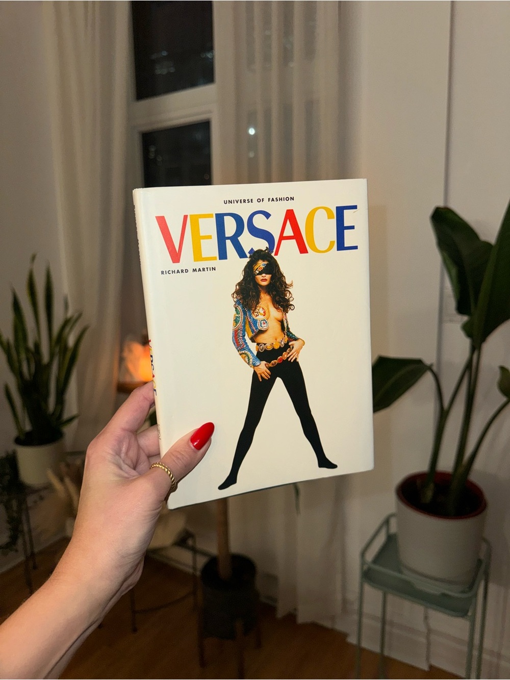 Vintage Versace book White Cover Book with Multicolor Logo